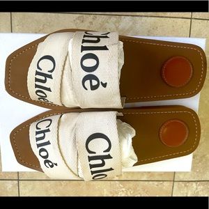 Authentic Chloe Woody slides
